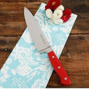 The Pioneer Woman Chef Knife 8 Inch Red Handle Signature Series New In Package‎